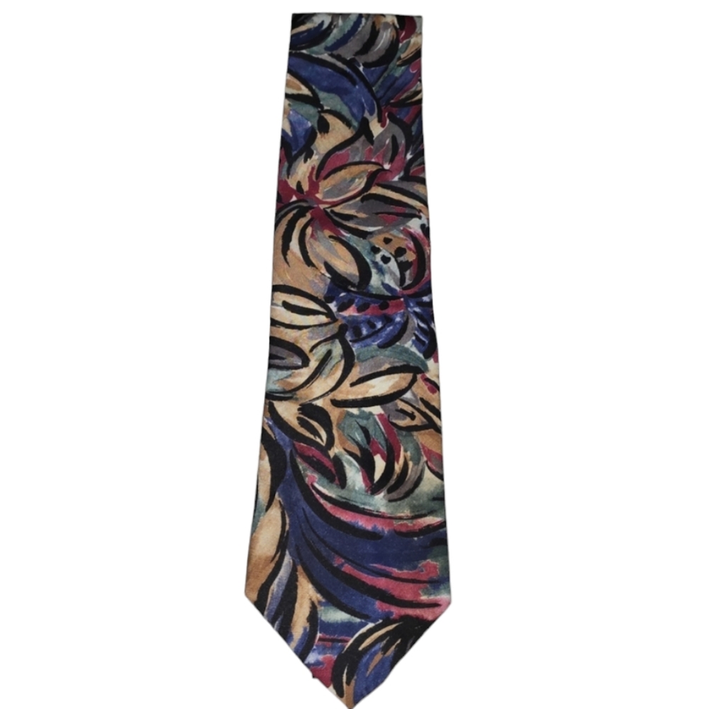 Vintage Oakton Multi Colour Mens Necktie